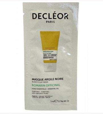 Decleor Маска для обличчя з чорної глини Rosemary Officinalis Black Clay Mask (саше 5 мл) MC-00606 фото