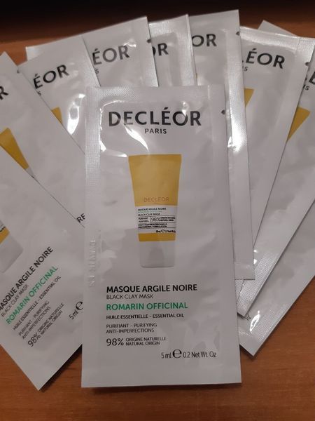 Decleor Маска для обличчя з чорної глини Rosemary Officinalis Black Clay Mask (саше 5 мл) MC-00606 фото