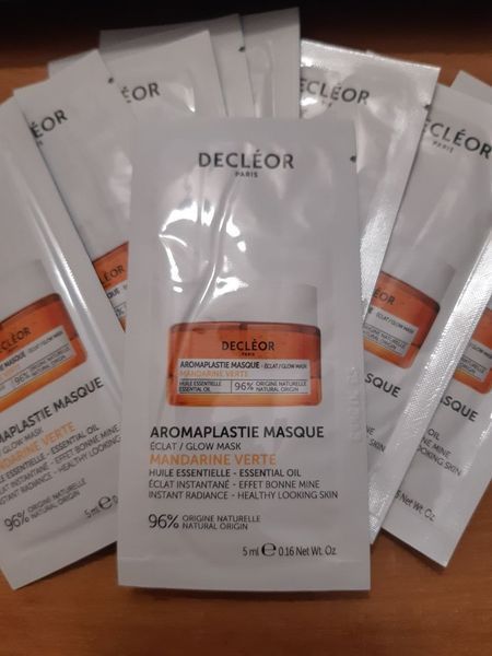 Decleor Маска для обличчя Green Mandarin Aromaplastie Glow Mask (саше 5 мл) MC-00607 фото