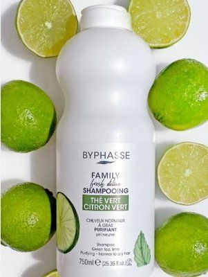 BYPHASSE Family Fresh Delice з лаймом та зеленим чаєм Шампунь для нормального та жирного волосся MC-RP36333 фото