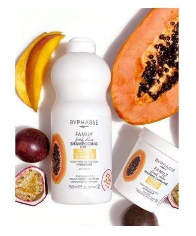 Byphasse Family Fresh Delice Mask Маска для волосся з папаєю, маракуєю та манго MC-RP36338 фото